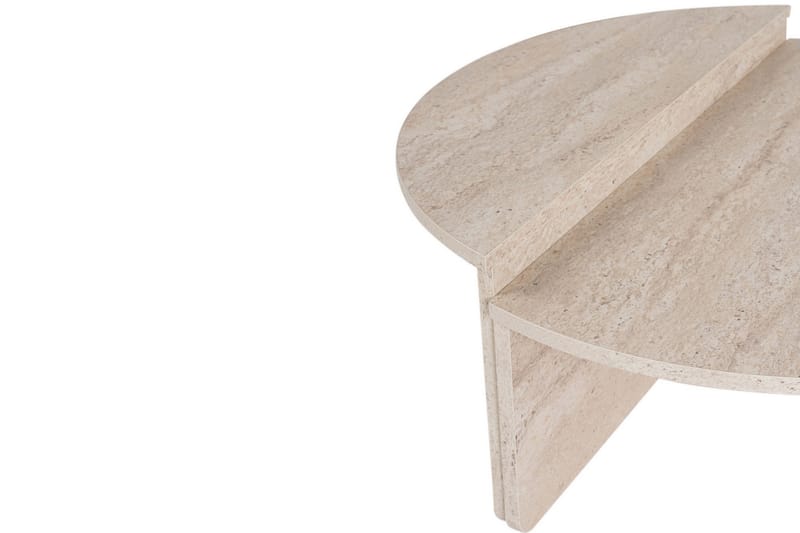 Georgette Soffbord 90 cm - Travertine - Möbler - Bord & matgrupp - Soffbord