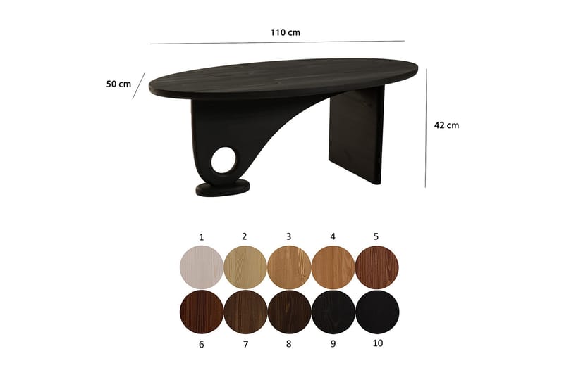 Gregg Soffbord 110 cm - Antracit - Möbler - Bord & matgrupp - Soffbord