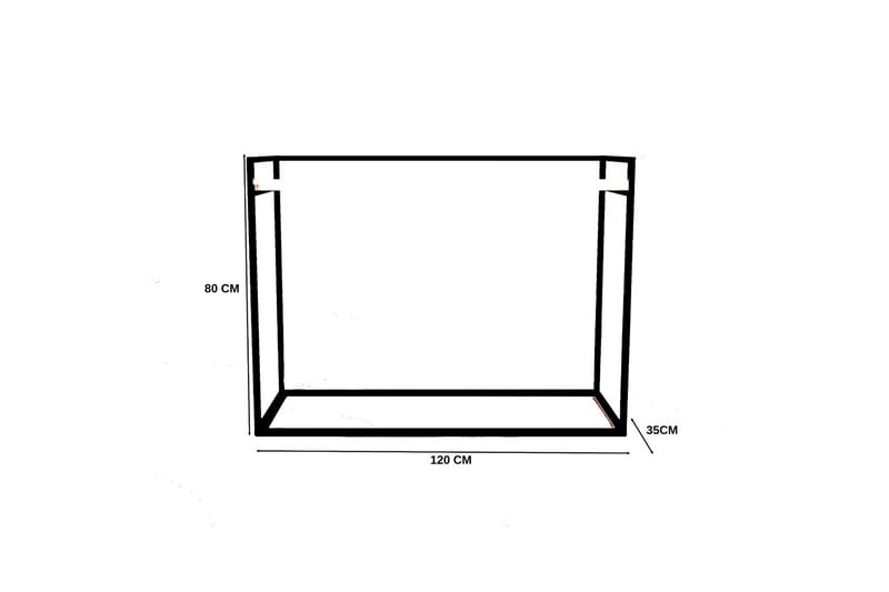 Isil Sminkbord 120x35 cm - Guld/Vit - Möbler - Bord & matgrupp - Sminkbord & toalettbord