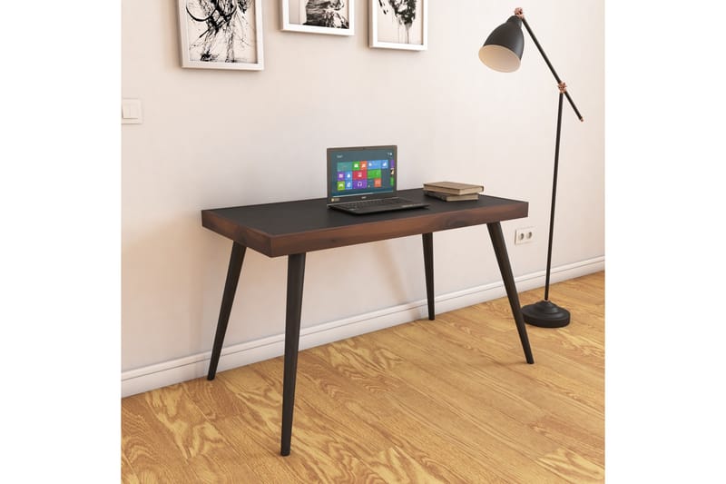 Skrivbord Jumman 120x60 cm Svart/Brun - Hanah Home - Skrivbord - Datorbord