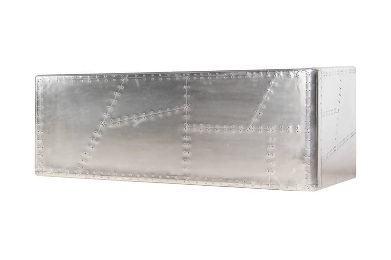 Skrivbord flygplansdesign silver 112x50x76 cm metall - Silver - Möbler - Bord & matgrupp - Kontorsbord - Skrivbord