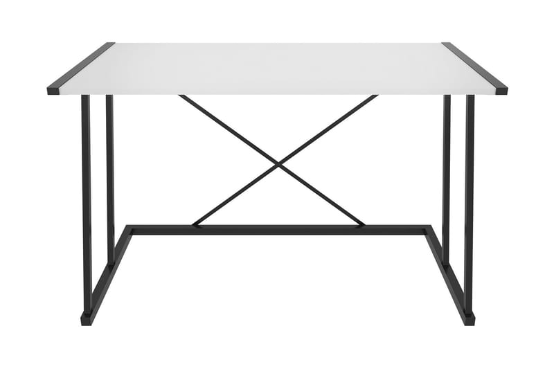 Skrivbord Oxaca 60x75x114 cm - Svart/Vit - Skrivbord - Datorbord - Klaffbord & hopfällbart bord - Marmorbord - Höj och sänkbart skrivbord