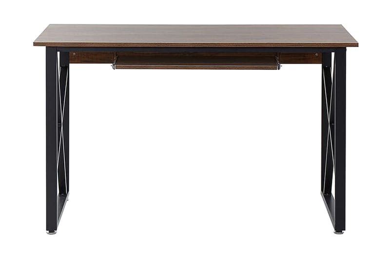 Skrivbord Quardon 120 cm - Mörkt Trä/Svart - Skrivbord - Datorbord - Klaffbord & hopfällbart bord - Marmorbord - Höj och sänkbart skrivbord