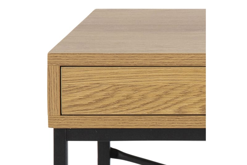 Skrivbord Walmon 110 cm med Förvaring Låda - Natur/Svart - Skrivbord - Datorbord