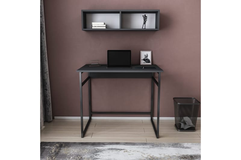 Skrivbord Yepan 60x75x90 cm - Svart/Antracit - Skrivbord - Datorbord - Klaffbord & hopfällbart bord - Marmorbord - Höj och sänkbart skrivbord