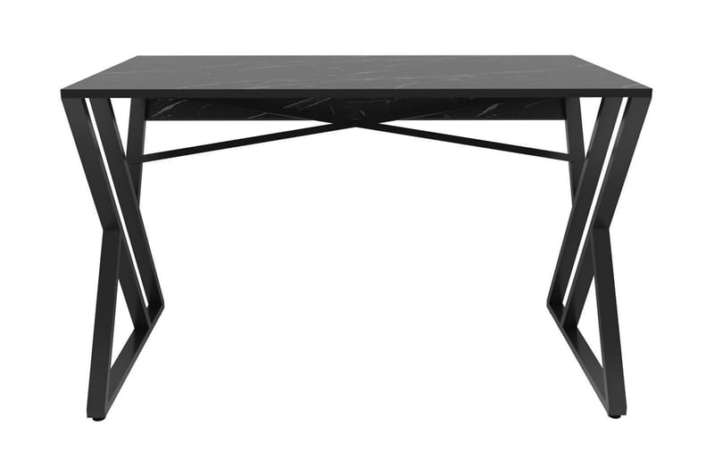 Skrivbord Zakkum 60x75x120 cm - Svart - Skrivbord - Datorbord - Klaffbord & hopfällbart bord - Marmorbord - Höj och sänkbart skrivbord