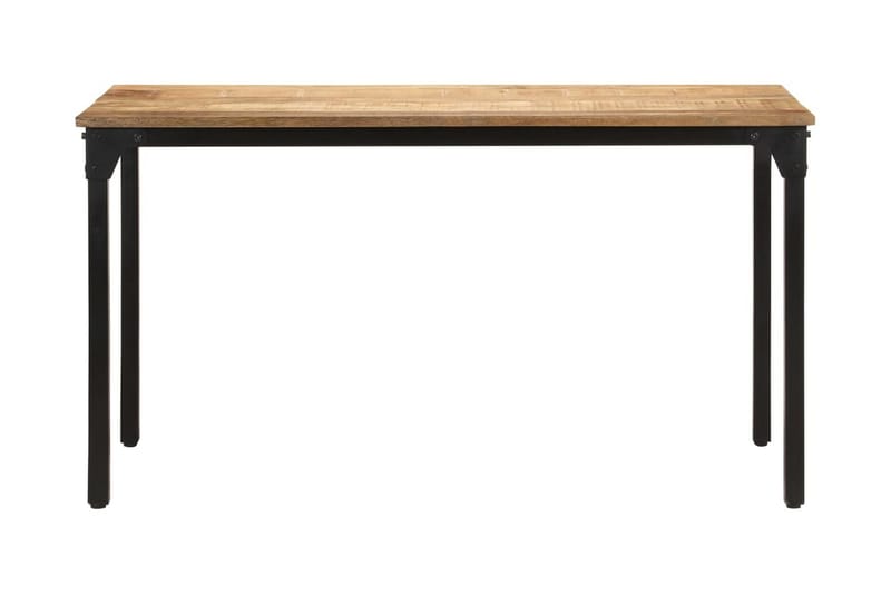 Matbord 140x70x76 cm grovt mangoträ - Brun - Matbord & köksbord