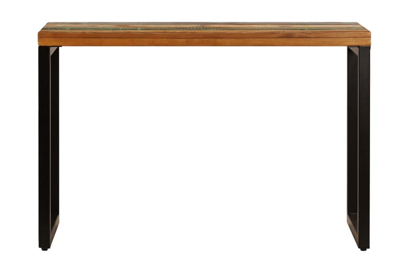 Matbord 115x55x76 cm massivt återvunnet trä och stål - Brun - Matbord & köksbord