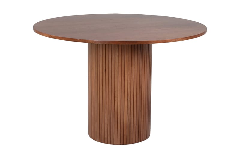 Matbord Cinaba 110 cm Runt - Valnötsbrun - Klaffbord & hopfällbart bord - Marmorbord - Matbord & köksbord