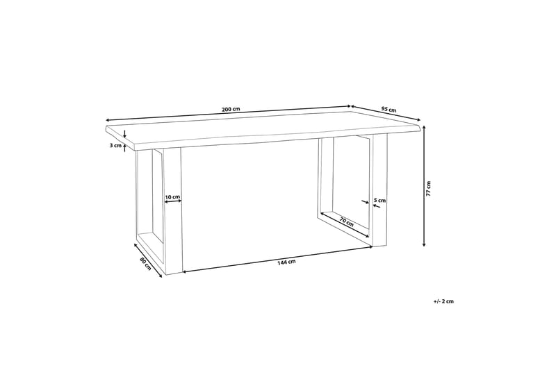 Matbord Heby 200 cm - Brun - Möbler - Bord & matgrupp - Matbord & köksbord