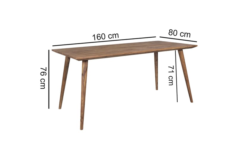 Matbord Hongsermeier 160 cm - Trä|natur - Möbler - Bord & matgrupp - Matbord & köksbord