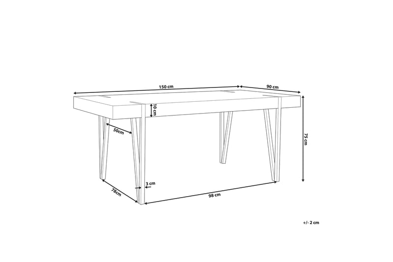 Matbord Longville 150x90 cm - Brun - Möbler - Bord & matgrupp - Matbord & köksbord