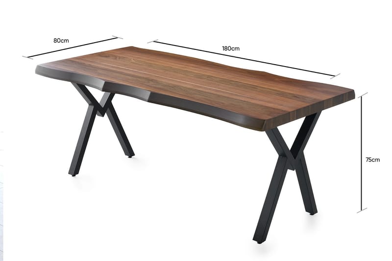 Matbord Maggiolina 180 cm - Valnöt - Klaffbord & hopfällbart bord - Marmorbord - Matbord & köksbord