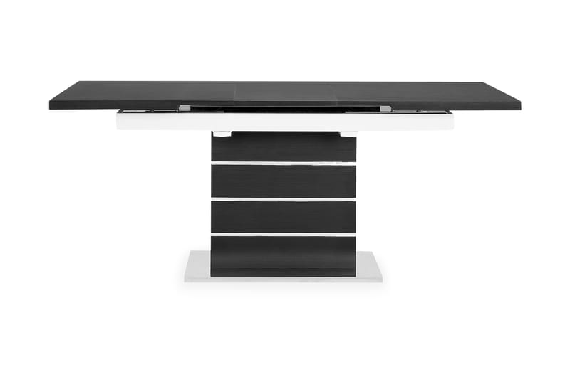 Matbord Mueller Förlängningsbart 140 cm - Svart|Vit - Klaffbord & hopfällbart bord - Marmorbord - Matbord & köksbord