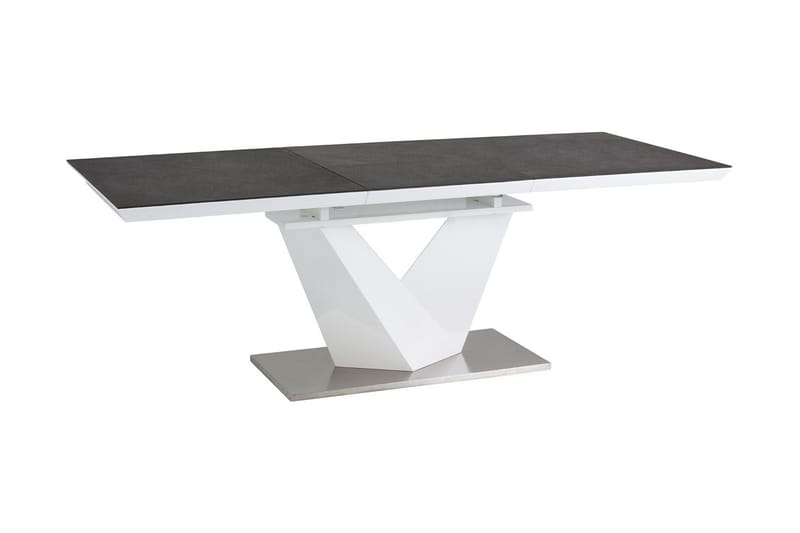 Matbord Munico 140 cm - Glas/Grå - Matbord & köksbord