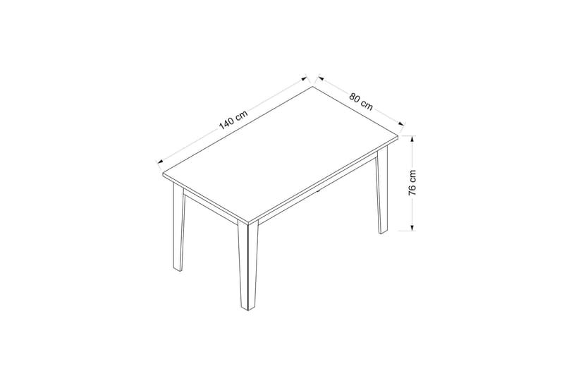 Matbord Raden 140 cm - Brun - Möbler - Bord & matgrupp - Matbord & köksbord