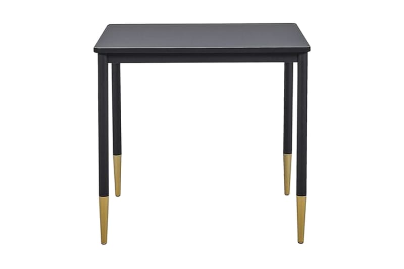 Matbord Shamley 80 cm - Svart/Guld - Klaffbord & hopfällbart bord - Marmorbord - Matbord & köksbord