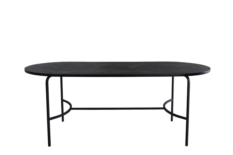 Matbord Skaid 200 cm Ovalt Svart - Marmorbord - Matbord & köksbord - Klaffbord & hopfällbart bord