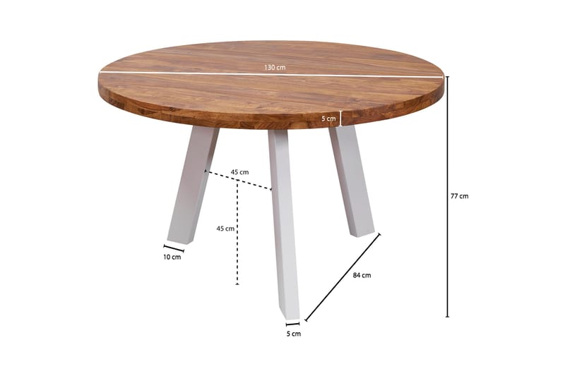 Matbord Tabrea 130 cm - Trä|natur - Möbler - Bord & matgrupp - Matbord & köksbord