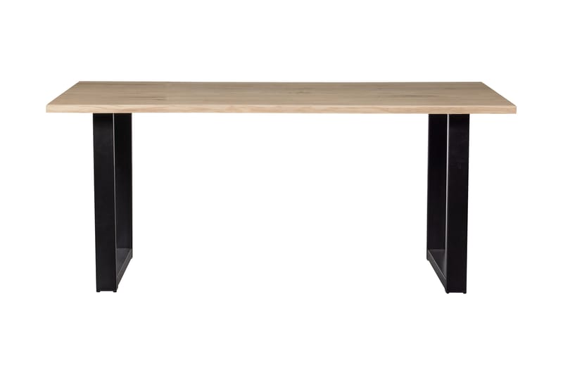Matbord Tuor U-Formade Ben 180 cm - Ek/Svart - Klaffbord & hopfällbart bord - Marmorbord - Matbord & köksbord