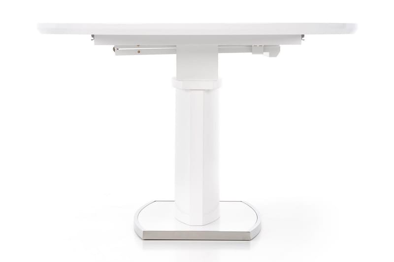 Matbord Varlene Förlängningsbart 120 cm Rund - Vit - Klaffbord & hopfällbart bord - Marmorbord - Matbord & köksbord