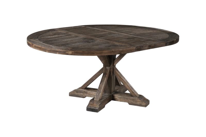 Matbord Yorkshire Förlängningsbart 160 cm Ovalt - Natur - Matbord & köksbord