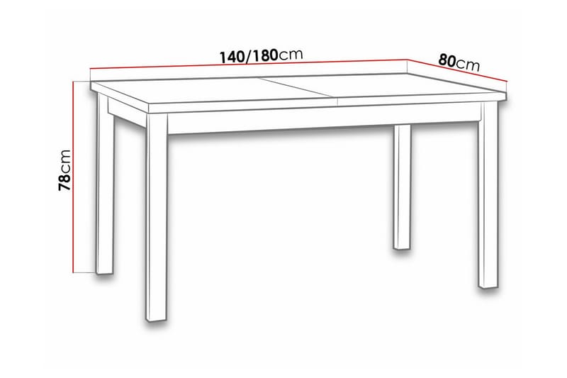 Matbord Patrickswell 80 cm - Vit - Möbler - Bord & matgrupp - Matbord & köksbord