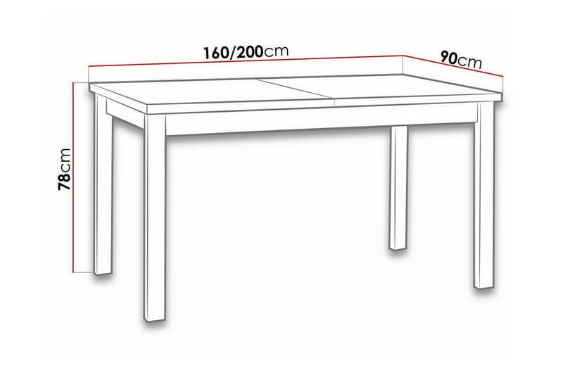 Matbord Patrickswell 90 cm - Vit - Möbler - Bord & matgrupp - Matbord & köksbord