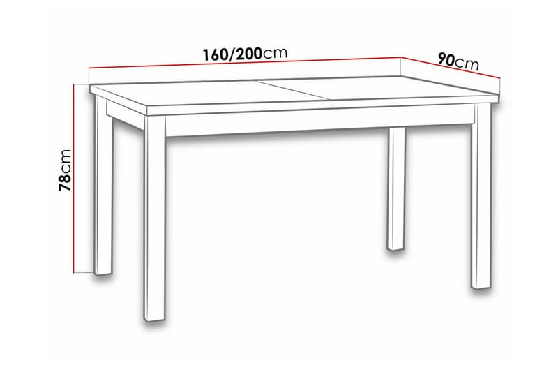 Matbord Patrickswell 90 cm - Svart - Möbler - Bord & matgrupp - Matbord & köksbord