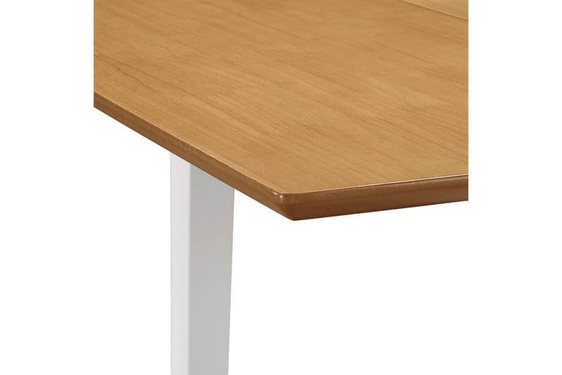 Utdragbart matbord (80-120)x80x74 cm vit MDF - Vit - Möbler - Bord & matgrupp - Matbord & köksbord