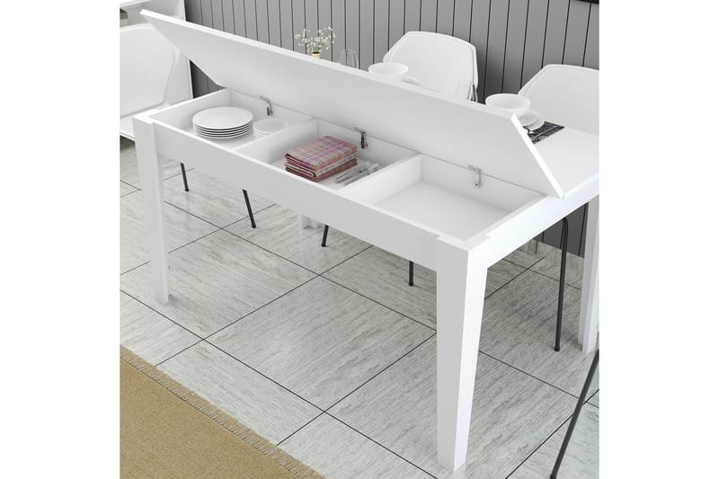 Matbord Lissione 145x88 cm Vit - Hanah Home - Möbler - Bord & matgrupp - Matbord & köksbord