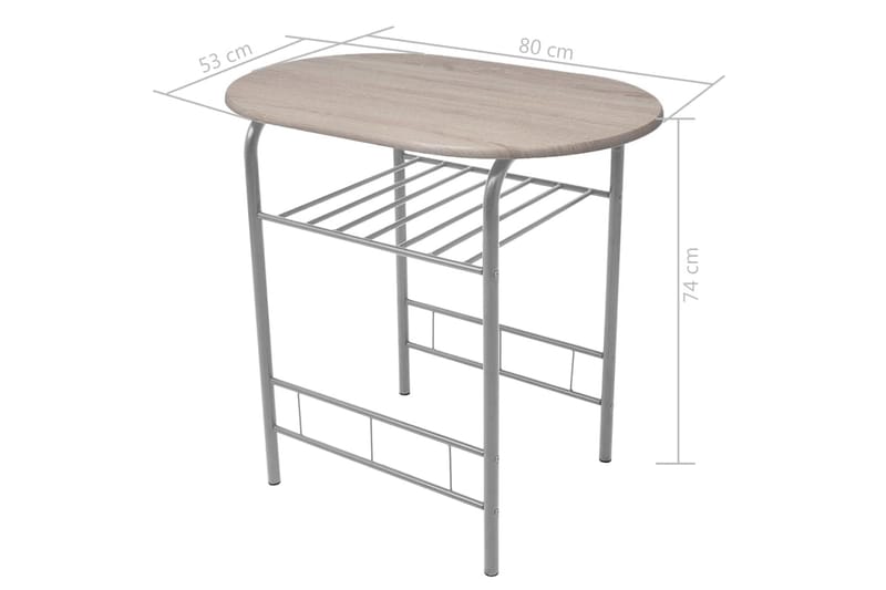 Frukostbar med stolar MDF - Beige - Möbler - Bord & matgrupp - Matgrupp