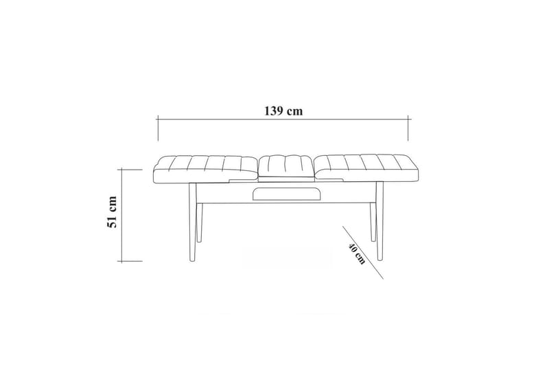 Matgrupp 4 delar Swonger 75 cm - Vit|Antracit - Möbler - Bord & matgrupp - Matgrupp