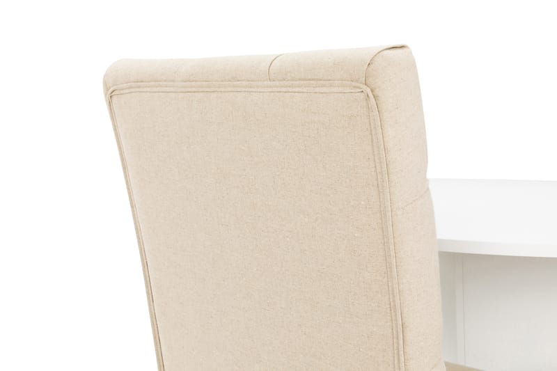 Matgrupp Blocco 120 cm med 4st Emmie stolar Beige - Beige - Möbler - Bord & matgrupp - Matgrupp