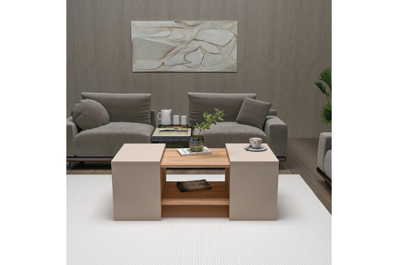 Sarte Soffbord 100x37 cm - Beige/Ljus Brun/Trä - Möbler - Bord & matgrupp - Soffbord