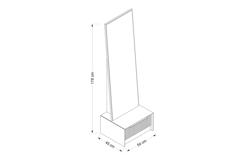 Sminkbord Luxe 54 cm Stone - Stone - Möbler - Bord & matgrupp - Sminkbord & toalettbord