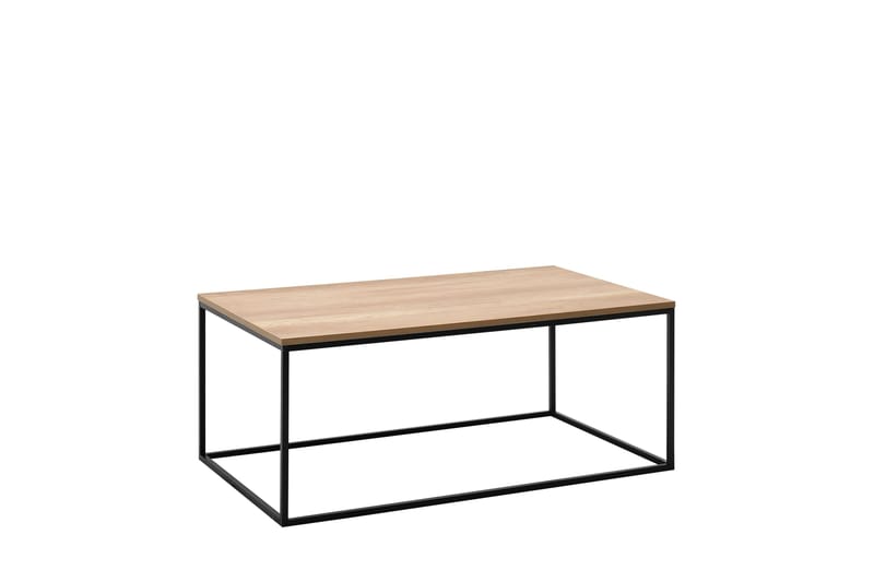 Soffbord Ajmit 100x60 cm Brun/Svart - Hanah Home - Möbler - Bord & matgrupp - Soffbord