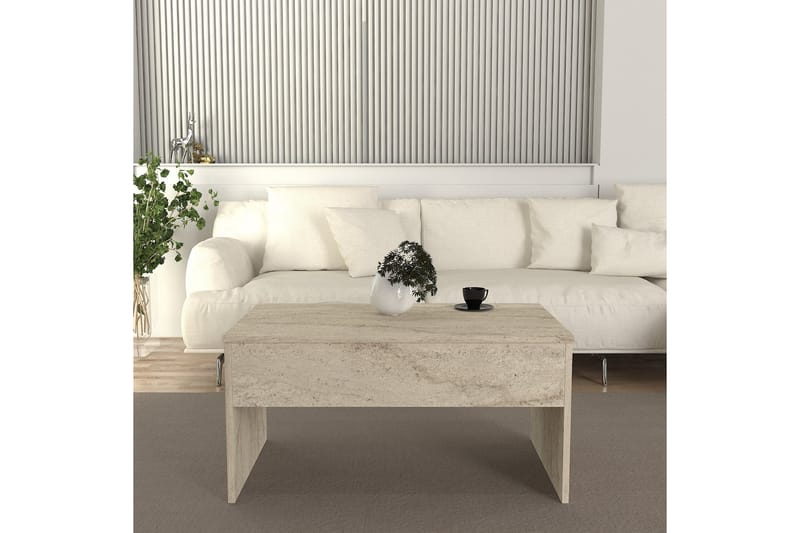 Soffbord Akilli 90 cm - Beige - Möbler - Bord & matgrupp - Soffbord