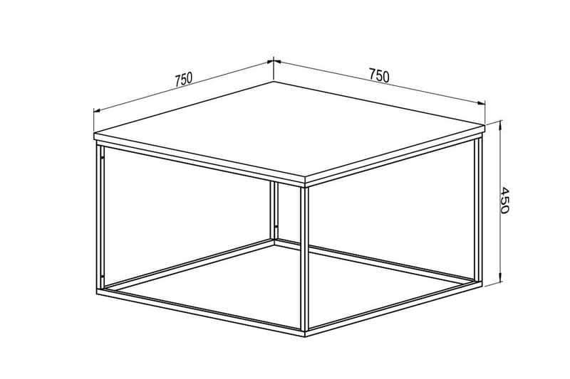 Soffbord Darlyne 75 cm - Svart - Möbler - Bord & matgrupp - Soffbord