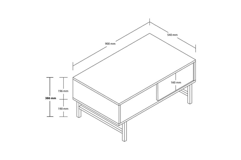 Soffbord Dimants 90 cm - Ek - Möbler - Bord & matgrupp - Soffbord