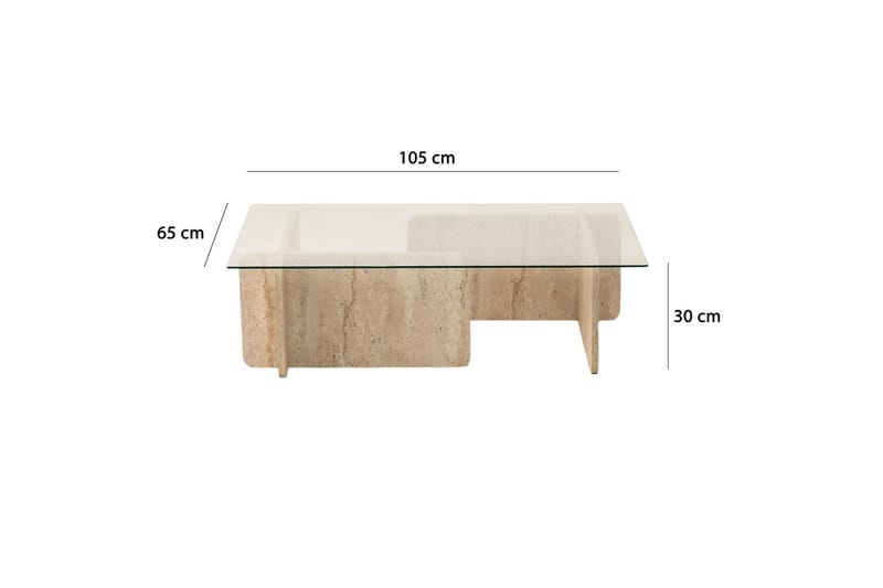 Soffbord Escape 105 cm - Beige - Möbler - Bord & matgrupp - Soffbord