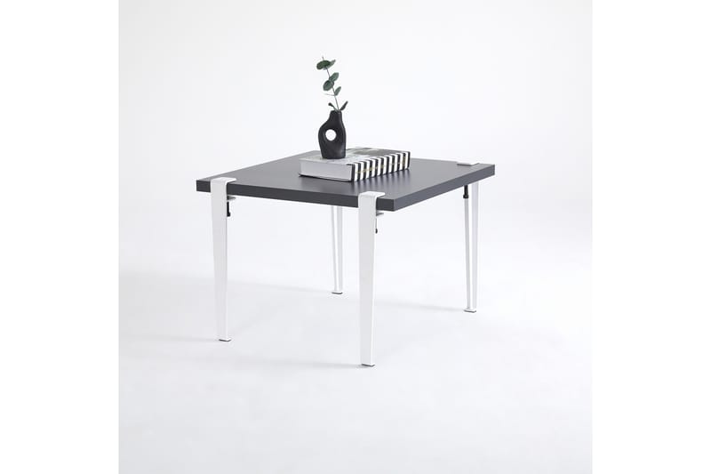 Soffbord Halicheron 60x60 cm Svart/Vit - Hanah Home - Soffbord