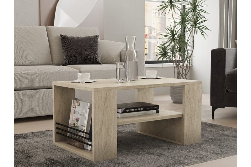 Soffbord Iris 80 cm - Beige - Möbler - Bord & matgrupp - Soffbord