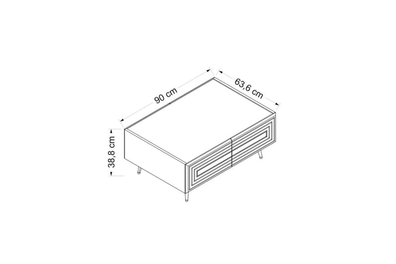 Soffbord Jose 90 cm - Antracit - Möbler - Bord & matgrupp - Soffbord