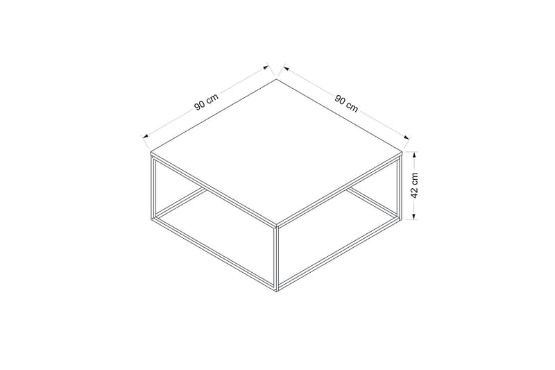 Soffbord Loni 90 cm - Antracit - Möbler - Bord & matgrupp - Soffbord