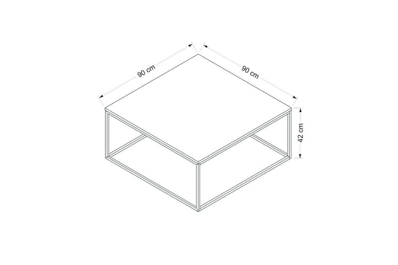 Soffbord Loni 90 cm - Vit - Möbler - Bord & matgrupp - Soffbord