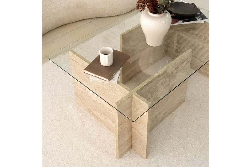 Soffbord Malpani 105 cm - Beige - Möbler - Bord & matgrupp - Soffbord