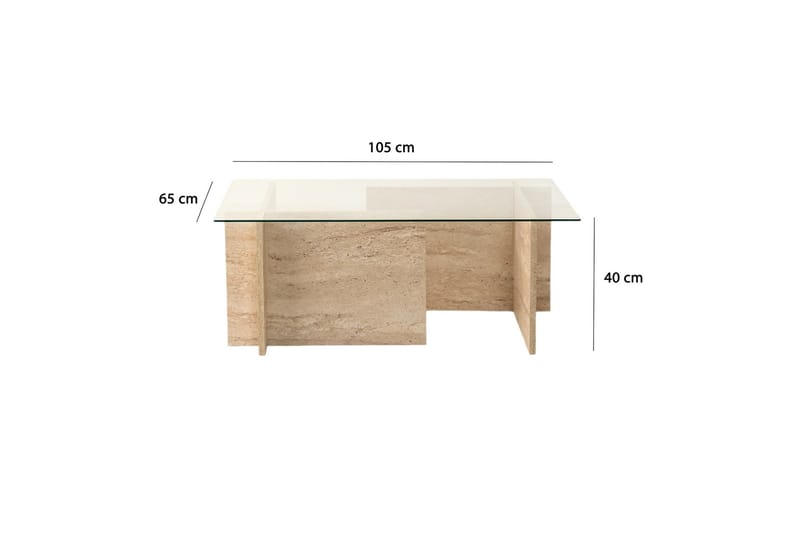 Soffbord Malpani 105 cm - Beige - Möbler - Bord & matgrupp - Soffbord