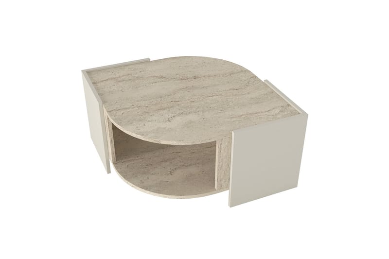 Soffbord Marmaru 75 cm - Beige/Sandsten - Möbler - Bord & matgrupp - Soffbord