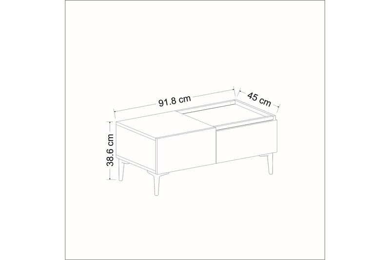 Soffbord Mitcha 92 cm - Antracit - Möbler - Bord & matgrupp - Soffbord